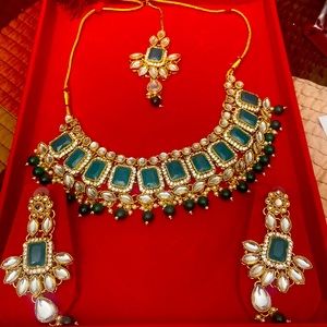 Green Indian Jewelry Set